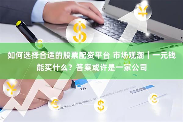 如何选择合适的股票配资平台 市场观潮｜一元钱能买什么？答案或许是一家公司