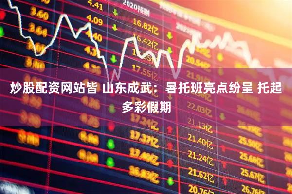炒股配资网站皆 山东成武：暑托班亮点纷呈 托起多彩假期